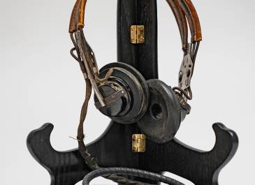 Headset worn by dispatchers (date unknown)