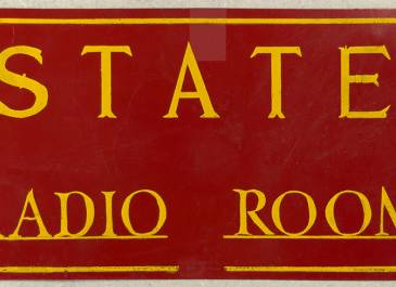 "State Radio Room" sign  (date unknown)